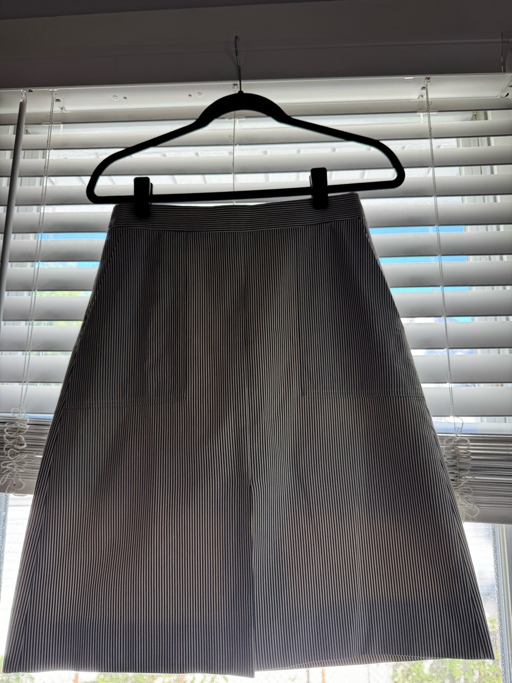 J. Crew Blue & White Striped Skirt -seersucker